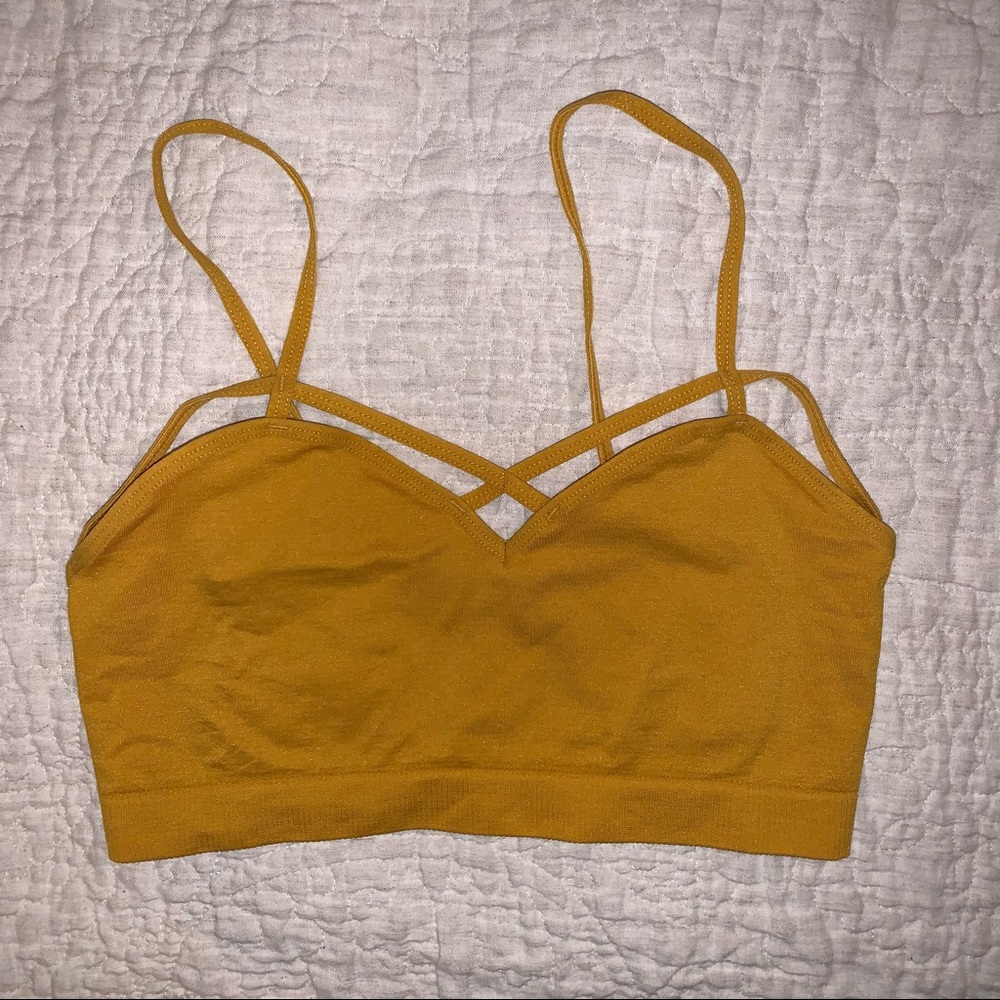 Golden yellow bralette